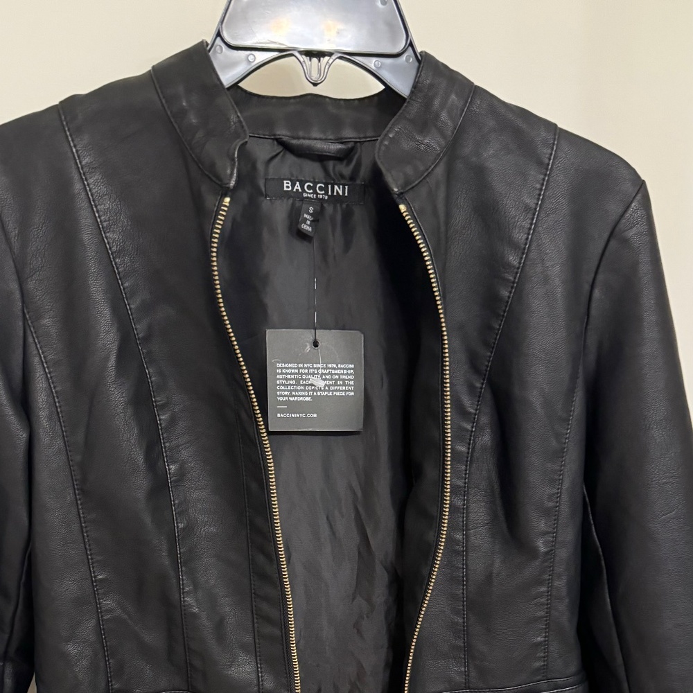 Baccini small leather jacket